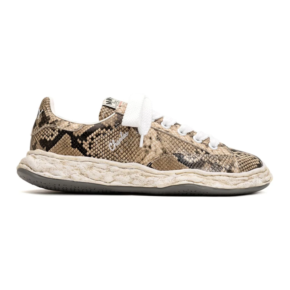 Mihara Yasuhiro Sneakers Vetersluiting Chunky Zool Heren Schoenen Beige
