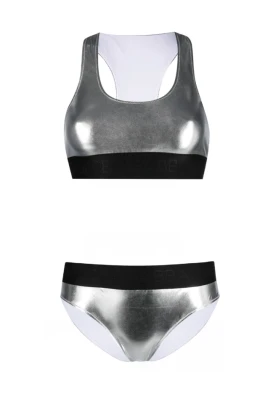 Bikini med metallic-effekt