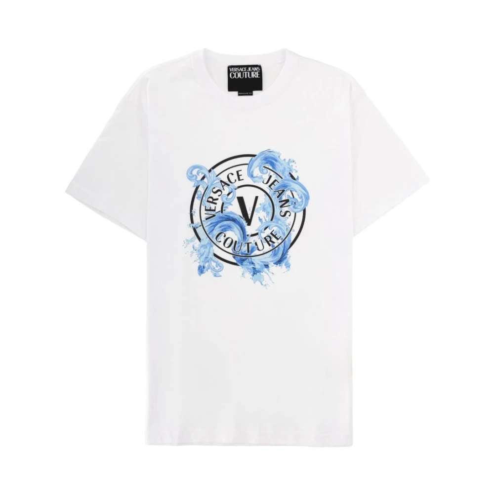 Versace Jeans Couture Men's White Graphic T-Shirt - T-Shirts - S - Tops