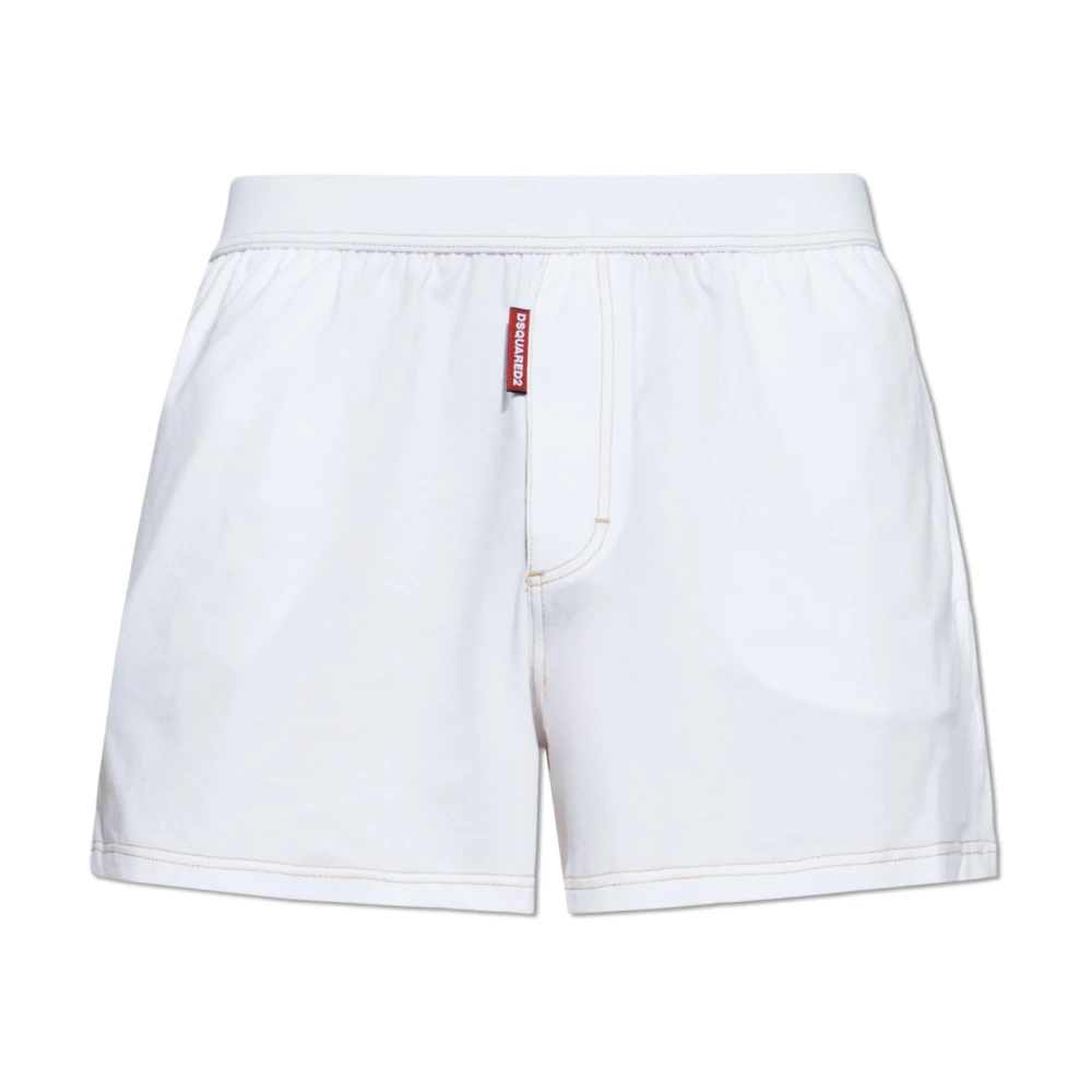 Dsquared2 Uomo Bianco Mutande, M, New,