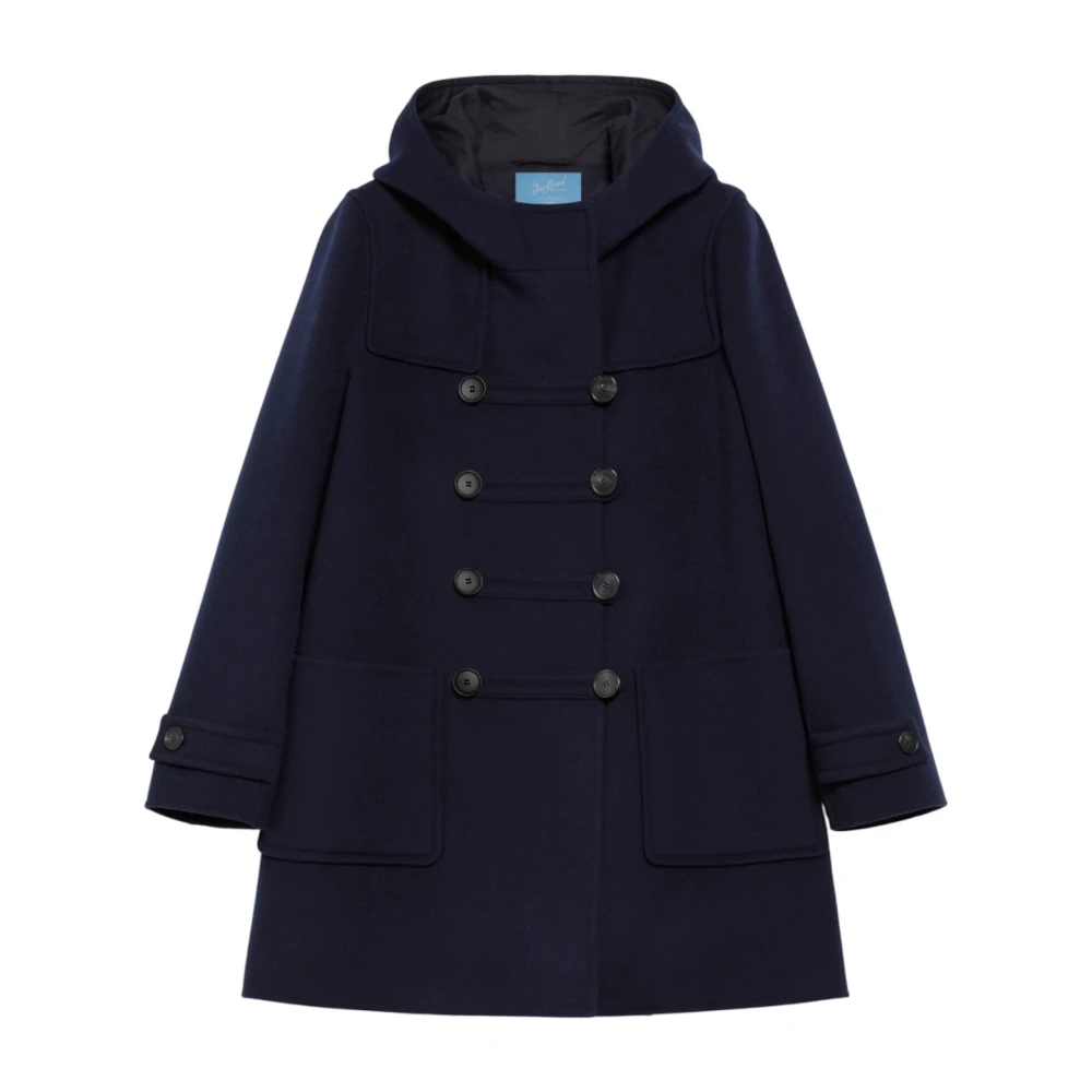 Max Mara Weekend Korte wollen jas met westernstijl Blue Dames