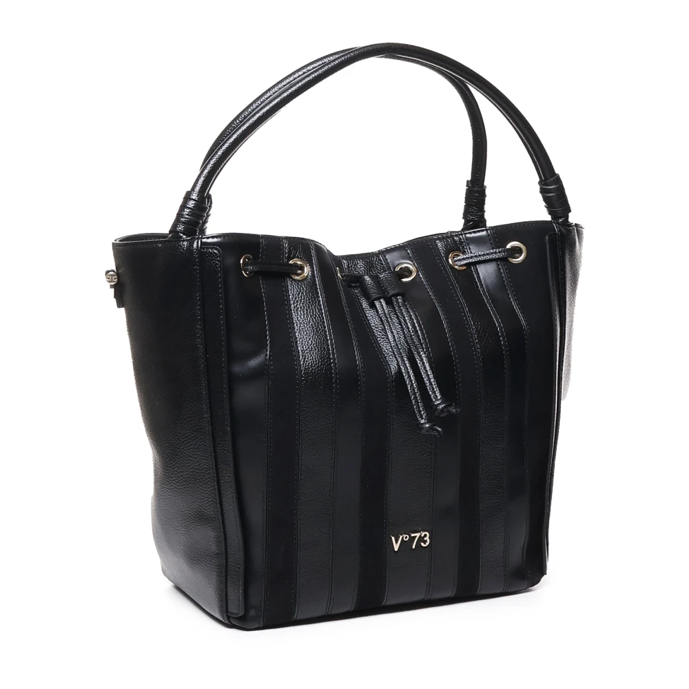V73 Zwarte Tote Tas met Magnetische Sluiting Black Dames