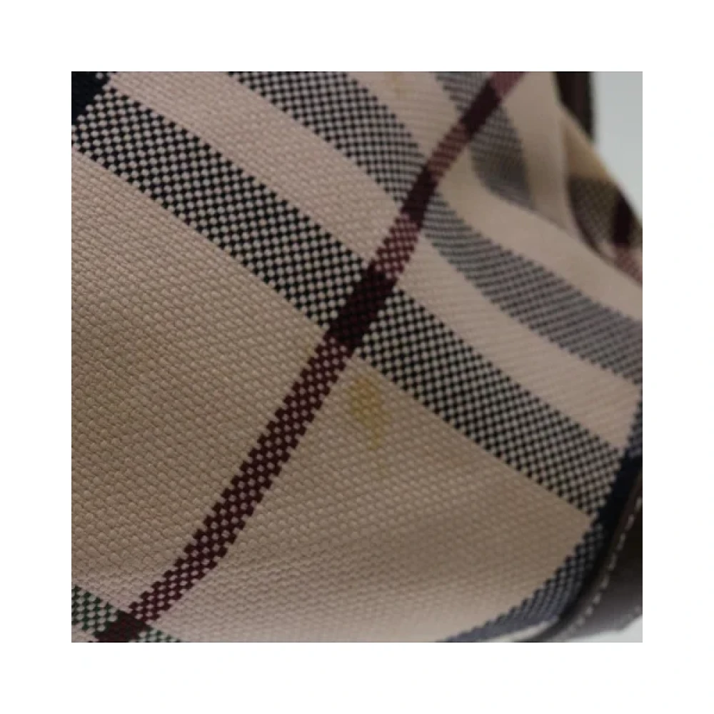 Burberry Vintage Pre-owned Cotton handbags Beige Dames