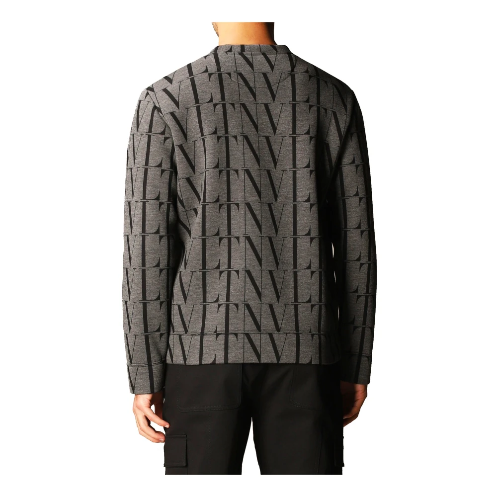 Valentino Luxe Grijze Katoenen Sweatshirt voor Heren Gray Heren