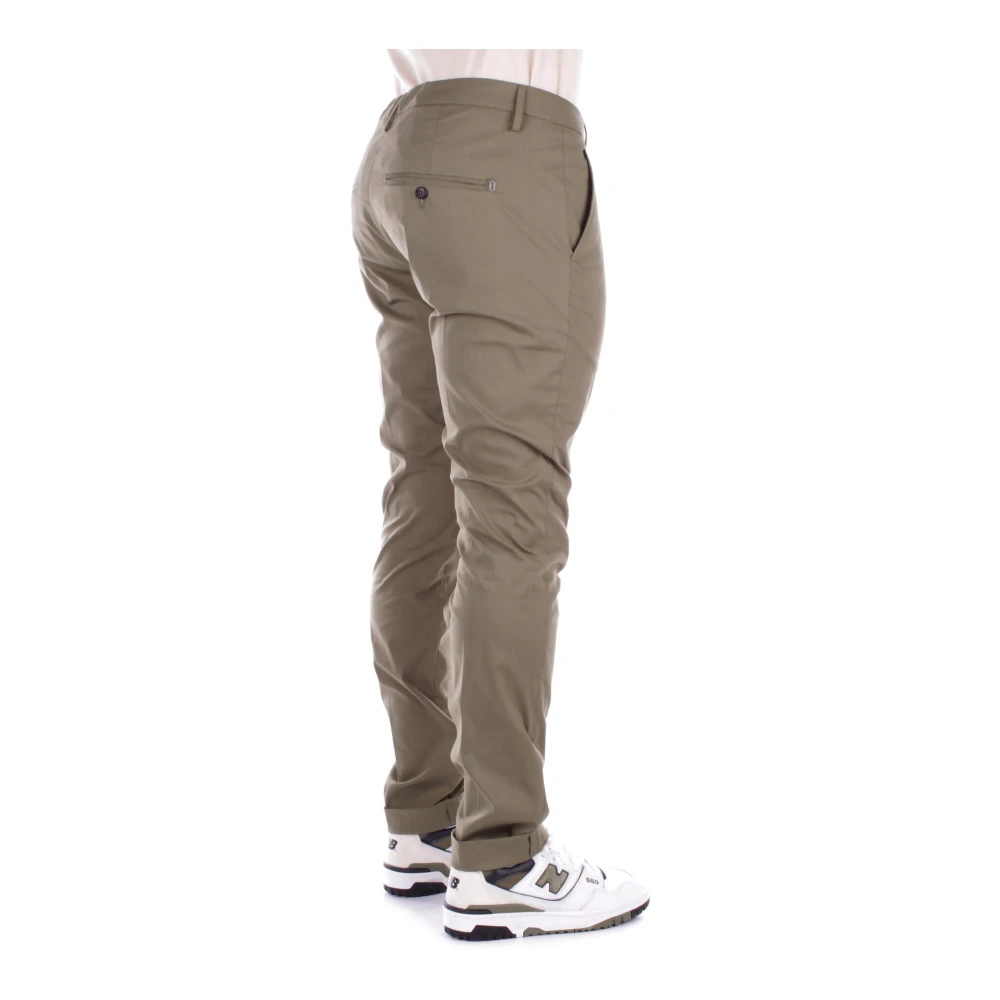Dondup Groene Broek Logo Rits Green Heren