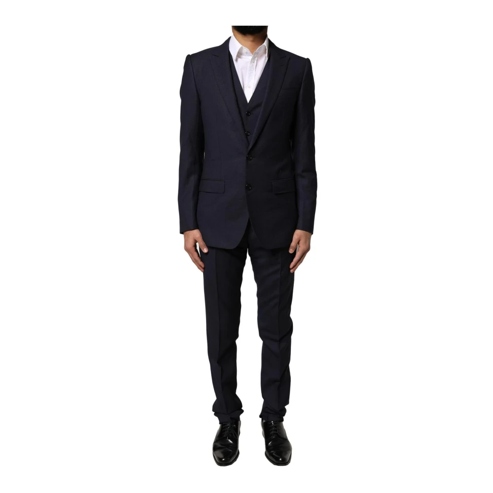 Dolce & Gabbana Men's Black Fantasy Martini Formal Suit