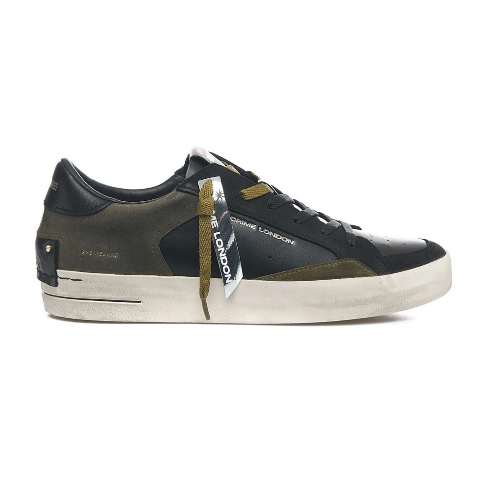 Crime London Svarta Sneakers Sk8 Deluxe Stil Black, Herr