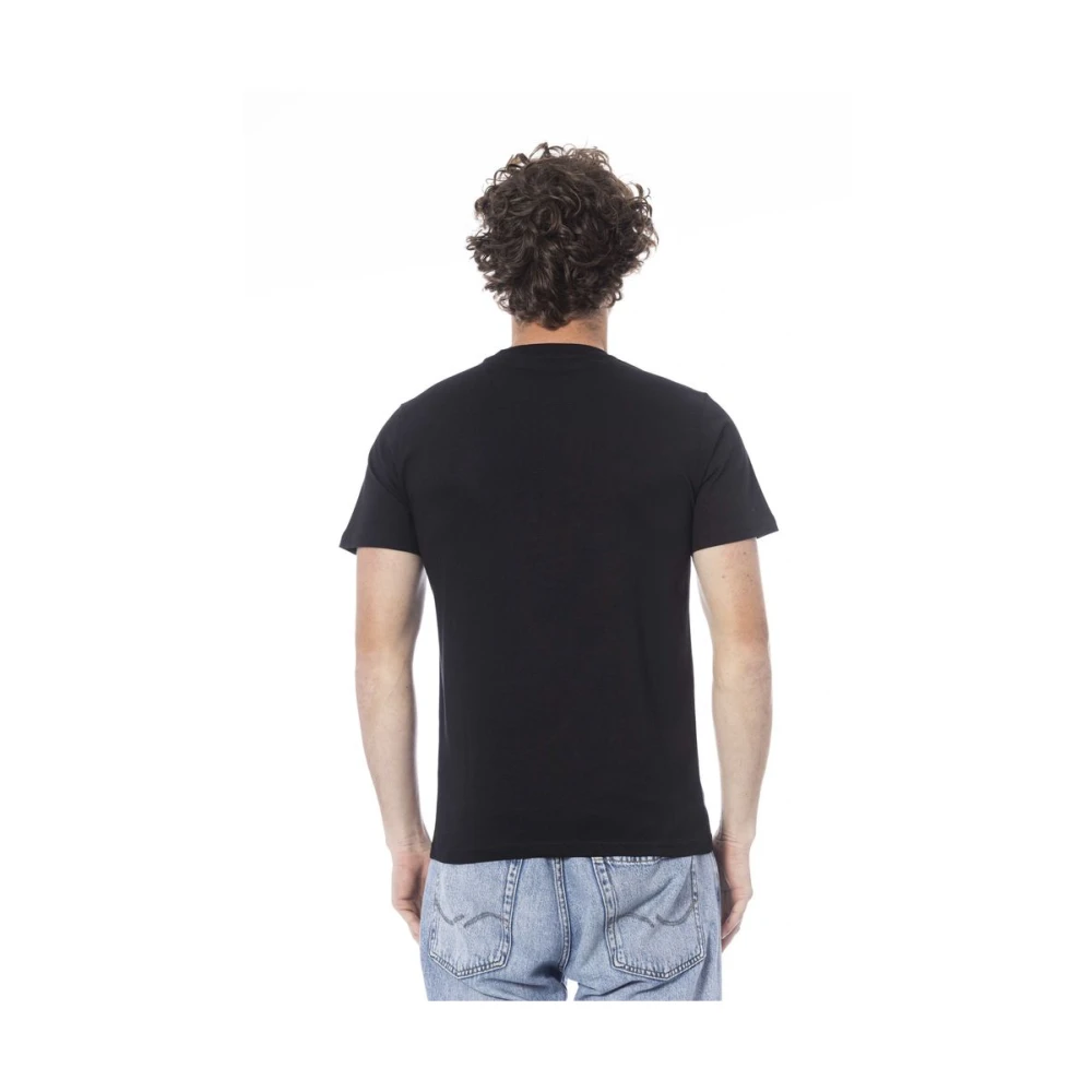 Cavalli Class Zwart Logo Print T-Shirt Black Heren