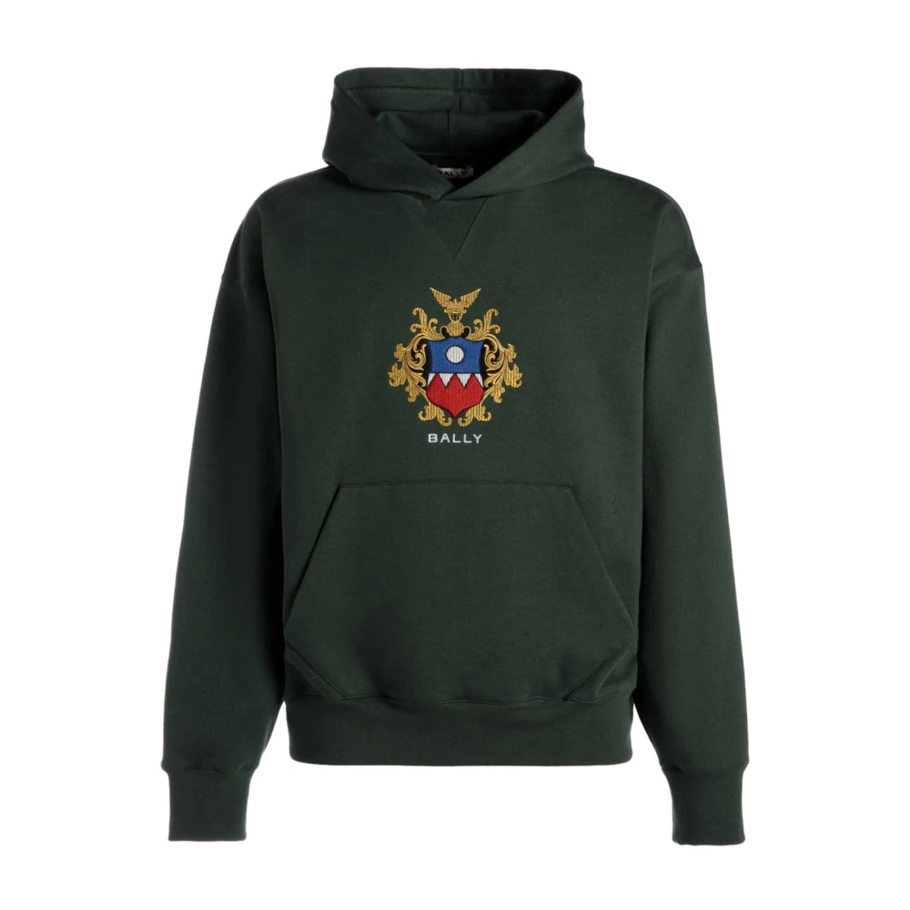 Bally Groene Jersey Hoodie Green Heren