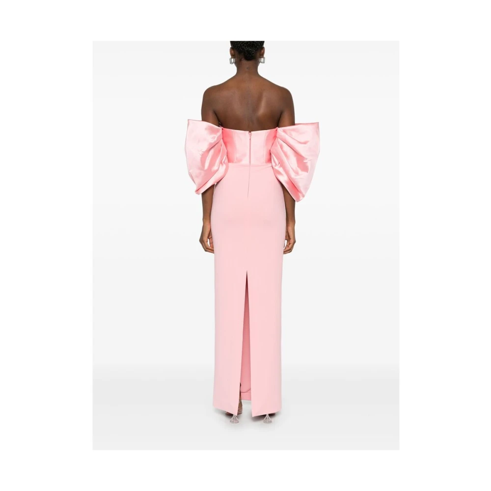 Solace London Bubblegum Roze Geplooide Jurk Pink Dames