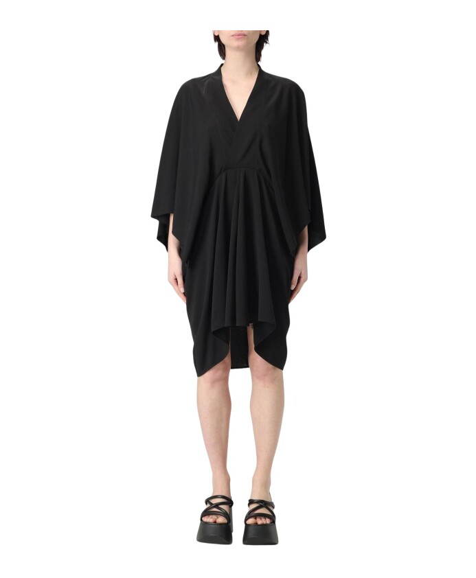 robe-mini-noire-drapee