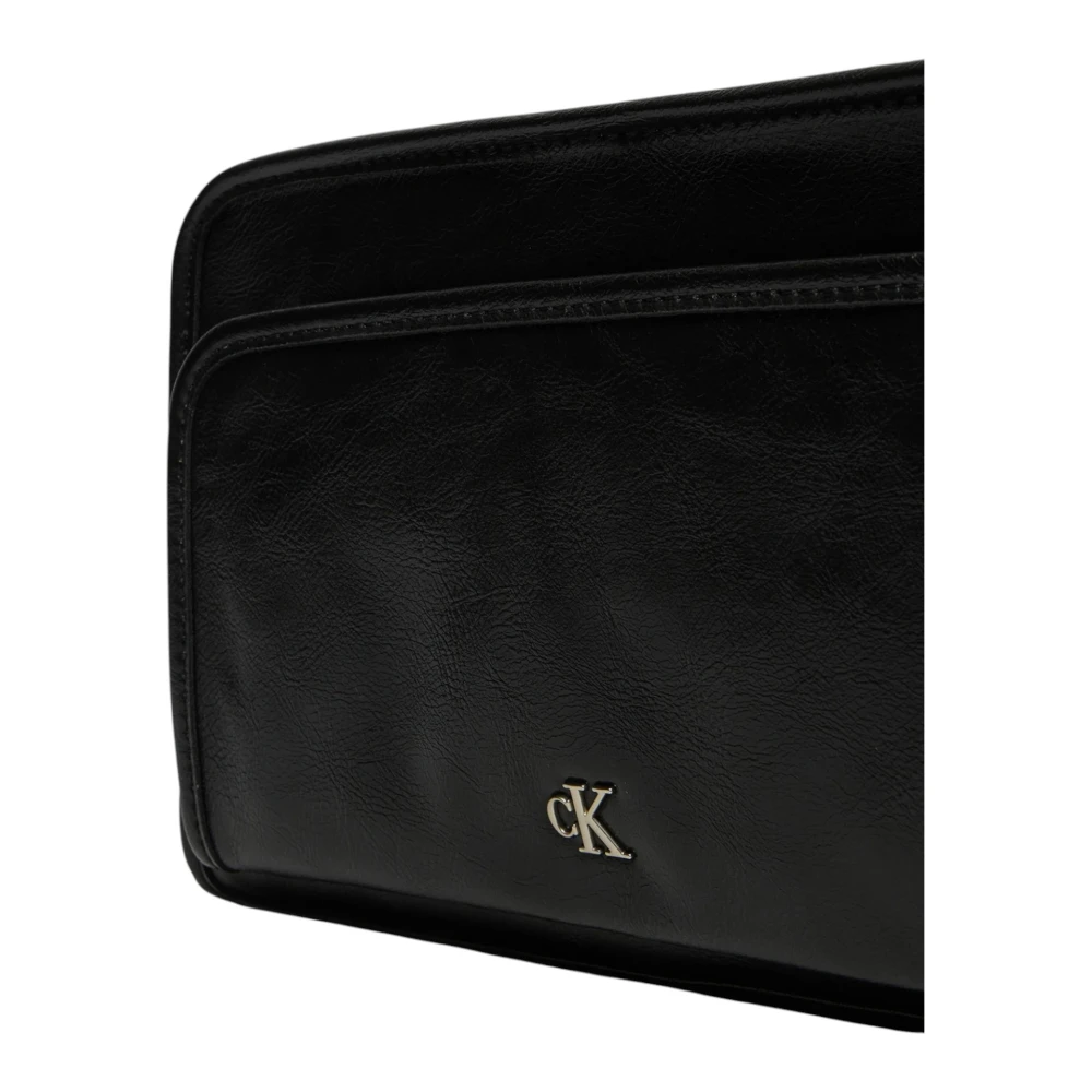 Calvin Klein Dubbele rits cameratas lente zomer collectie Black Dames