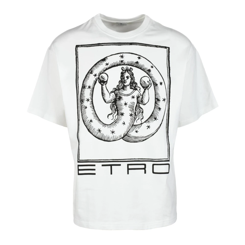 ETRO Katoenen T-shirt White Heren