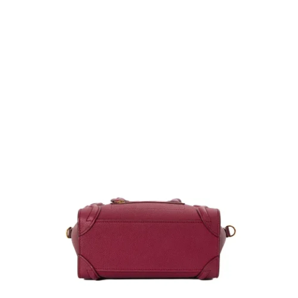 Celine Vintage Pre-owned Leather celine-bags Purple Dames