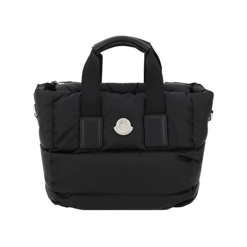 Moncler Gewatteerde Mini Schoudertas met Verstelbare Band Black Dames