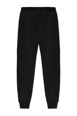 Joggingbyxor med ribbade muddar