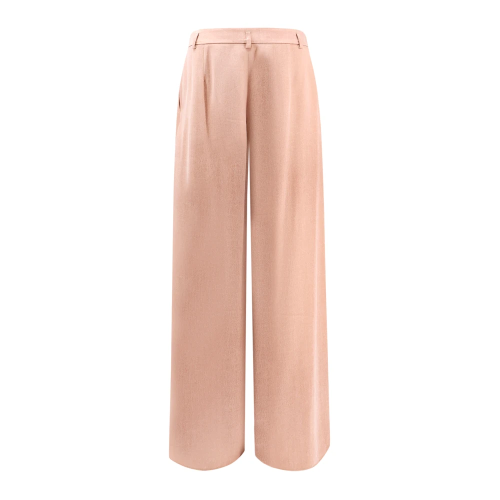 Giorgio Eco-Viscose Cupro Broek met Plooien Pink Dames