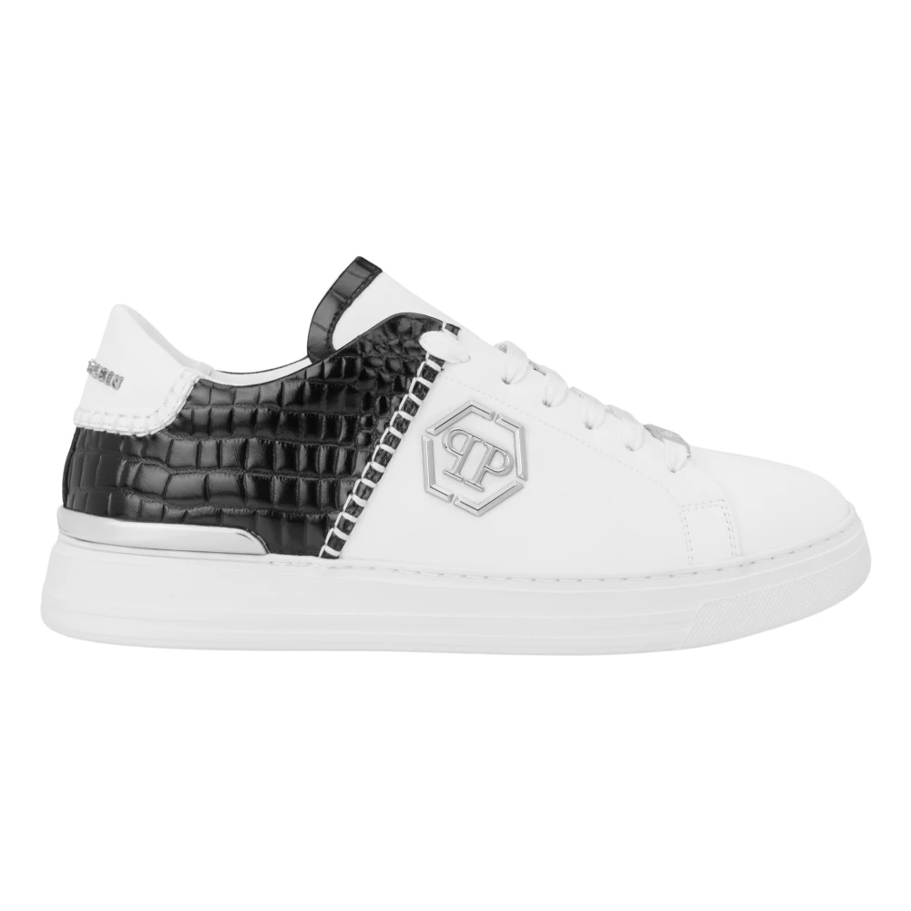 Philipp Plein Low-Top Sneakers Icon Cocco Mix unisex Schoenen Wit