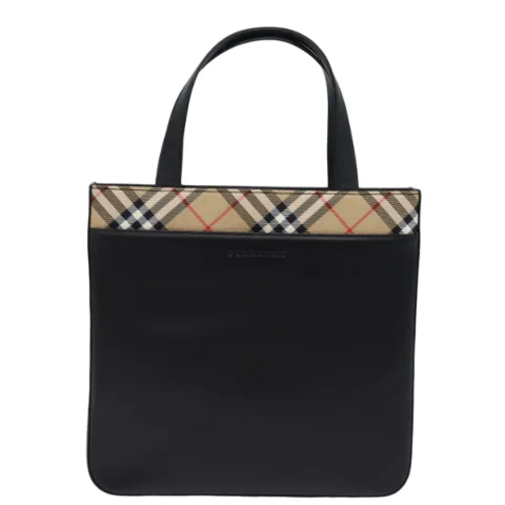 Burberry Vintage Pre-owned Fabric handbags Black Dames