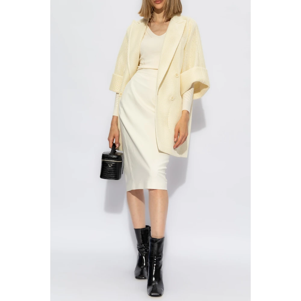 Max Mara Kokerrok 'Eden' White Dames