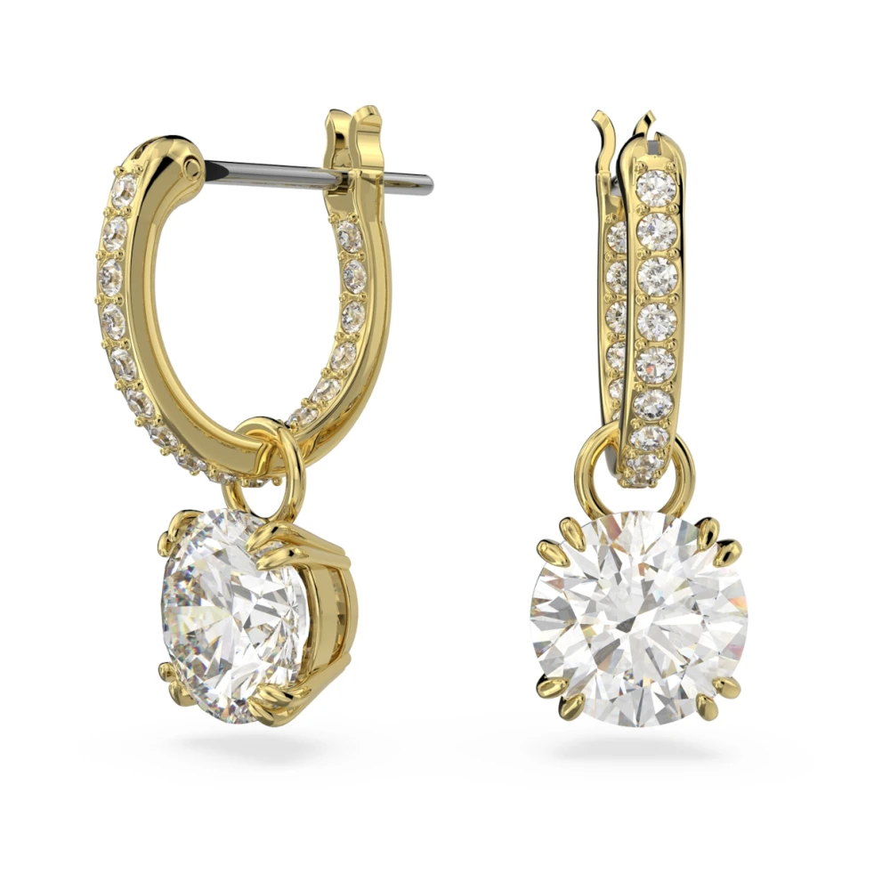 Swarovski Women's Yellow Earrings, One Size, Elegant Crystal Earrings For Every Occasion