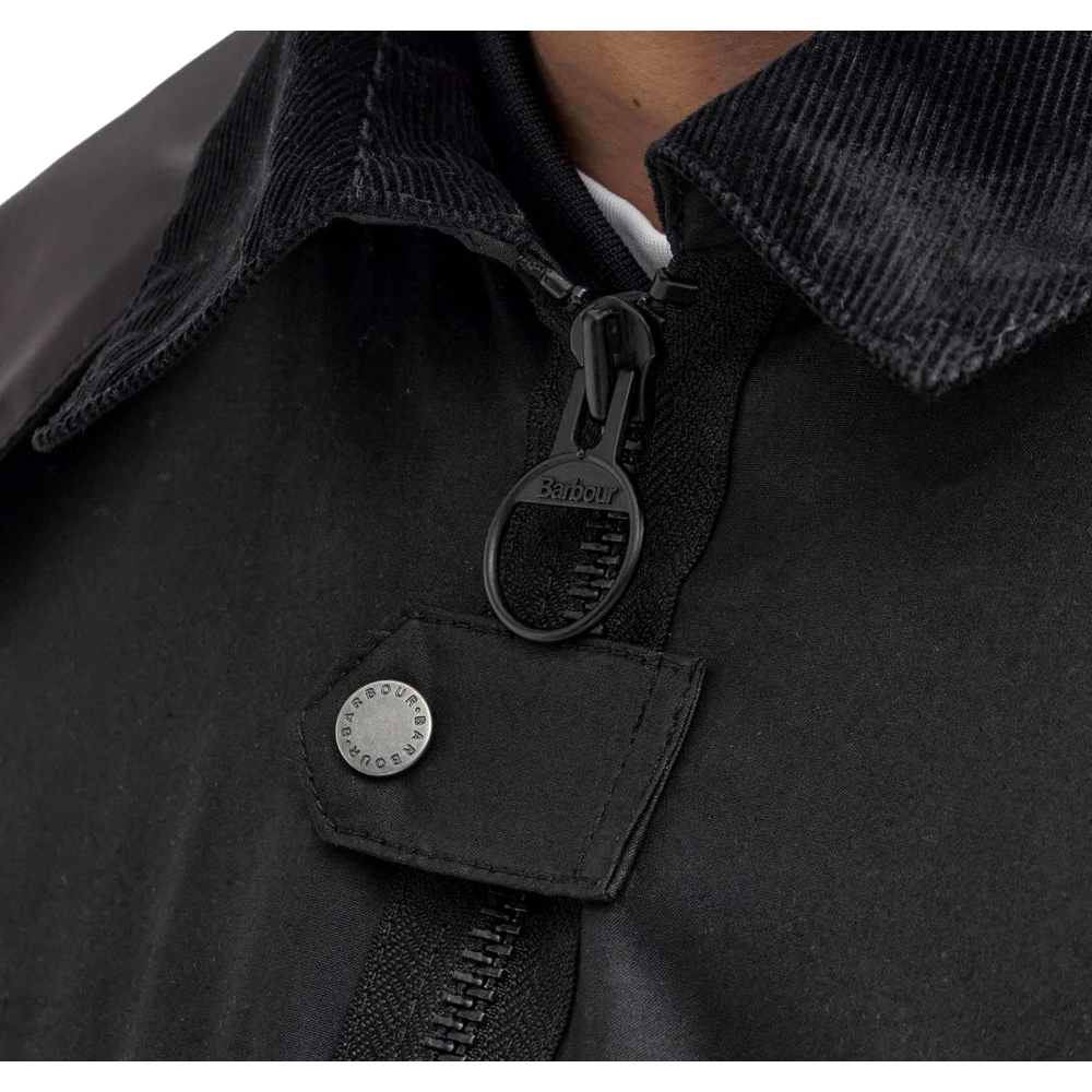 Barbour Re-Engineered Spey Gewaxte Jas in Zwart Black Heren