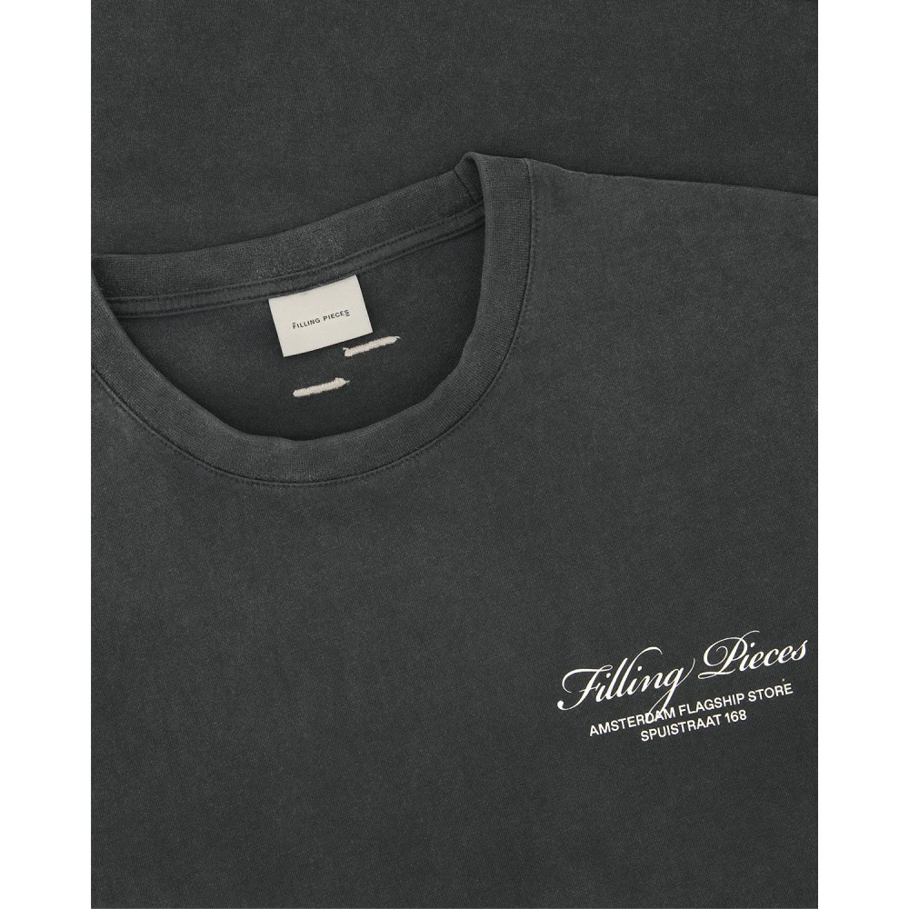 Filling Pieces T-shirt Boxy Flagship Vintage Black Heren