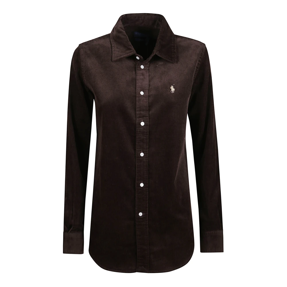 Polo Ralph Lauren Donna Marrone - Camicie - Blouses & Shirts - L - Immagine 3