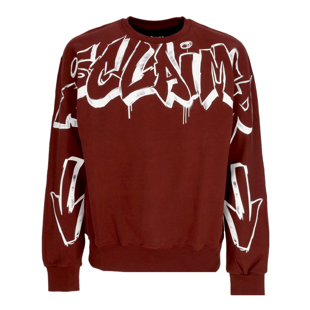 Disclaimer Logo Crewneck Sweatshirt Licht Katoen Red Heren