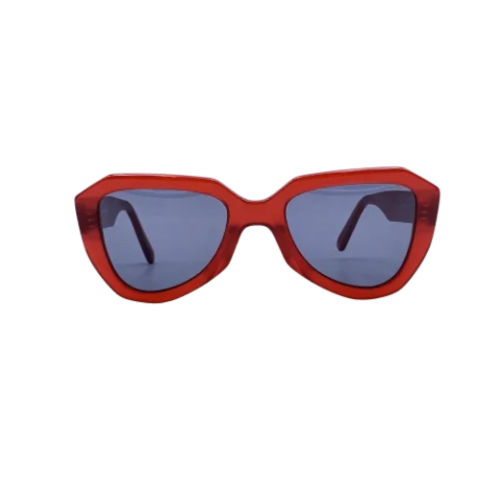 Celine Vintage Pre-owned Plastic sunglasses Red Dames