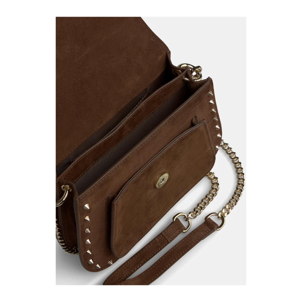 Alma en Pena Studded handtassen Brown Dames