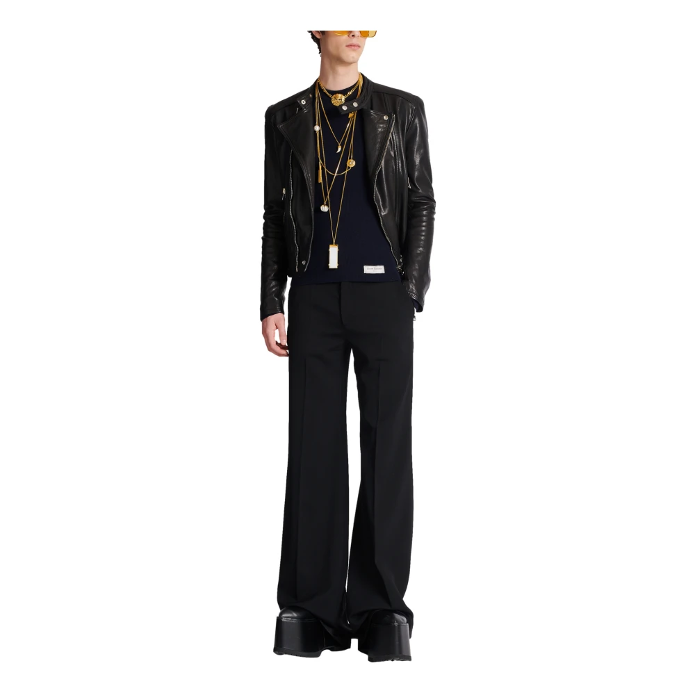 Balmain Gebreide trui Blue Heren