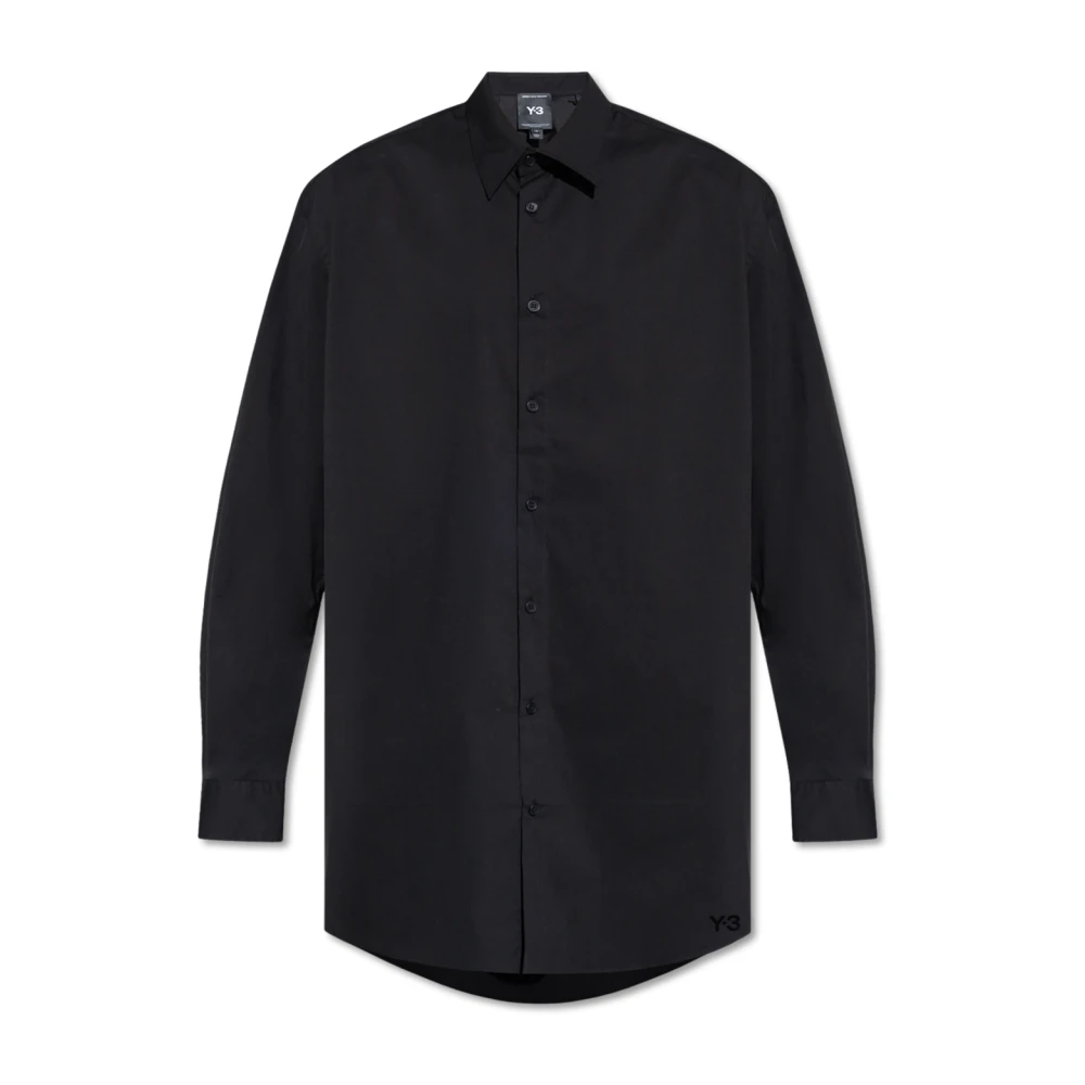 Y-3 Katoenen overhemd Black Heren