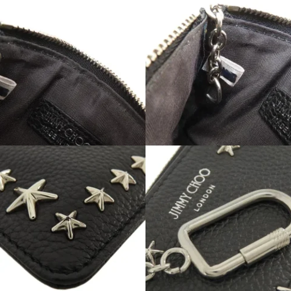Jimmy Choo Pre-owned Leather wallets Black Dames
