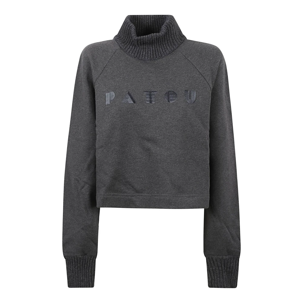 Patou Gebreide Kraag Sweater Gray Dames