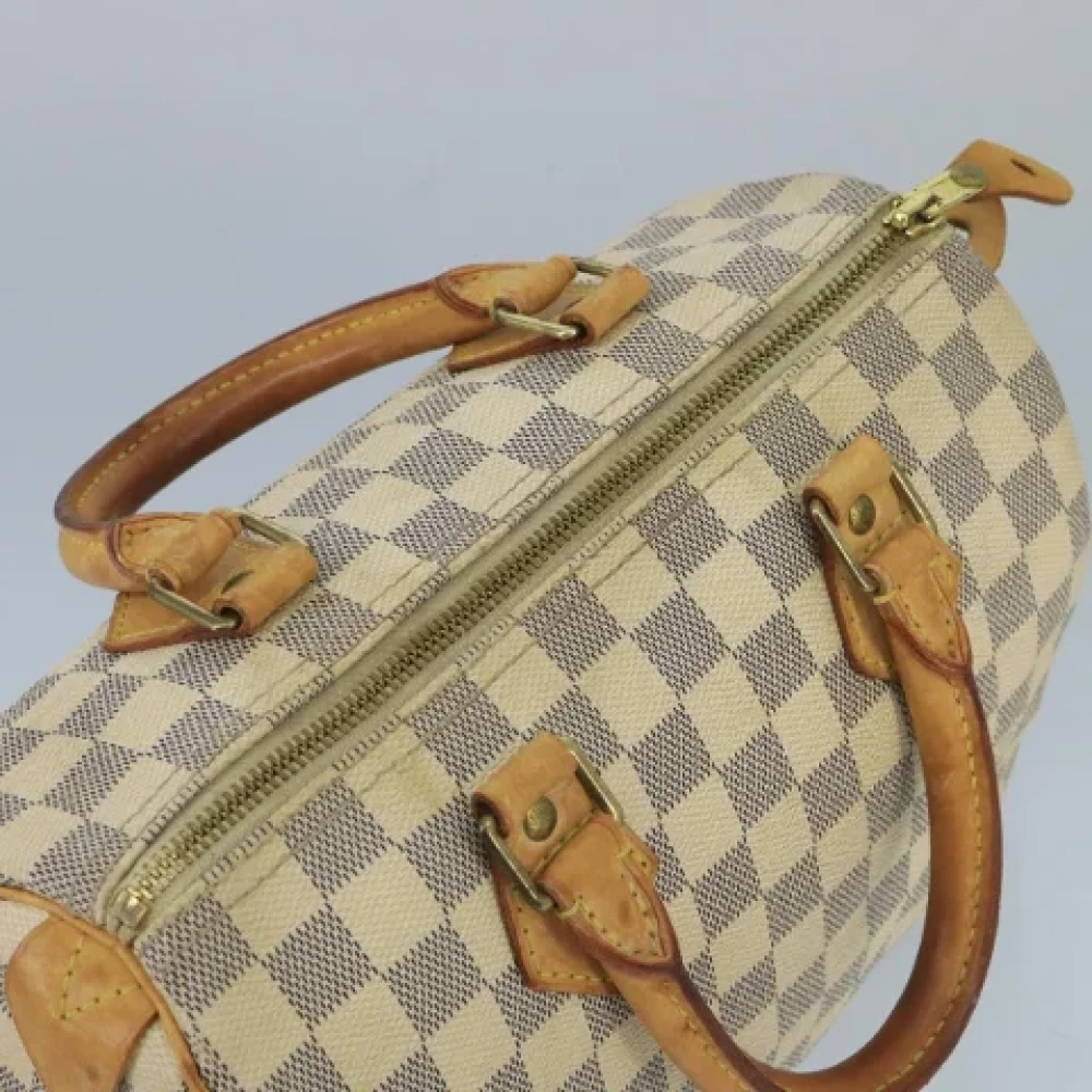 Louis Vuitton Vintage Pre-owned Canvas handbags White Dames
