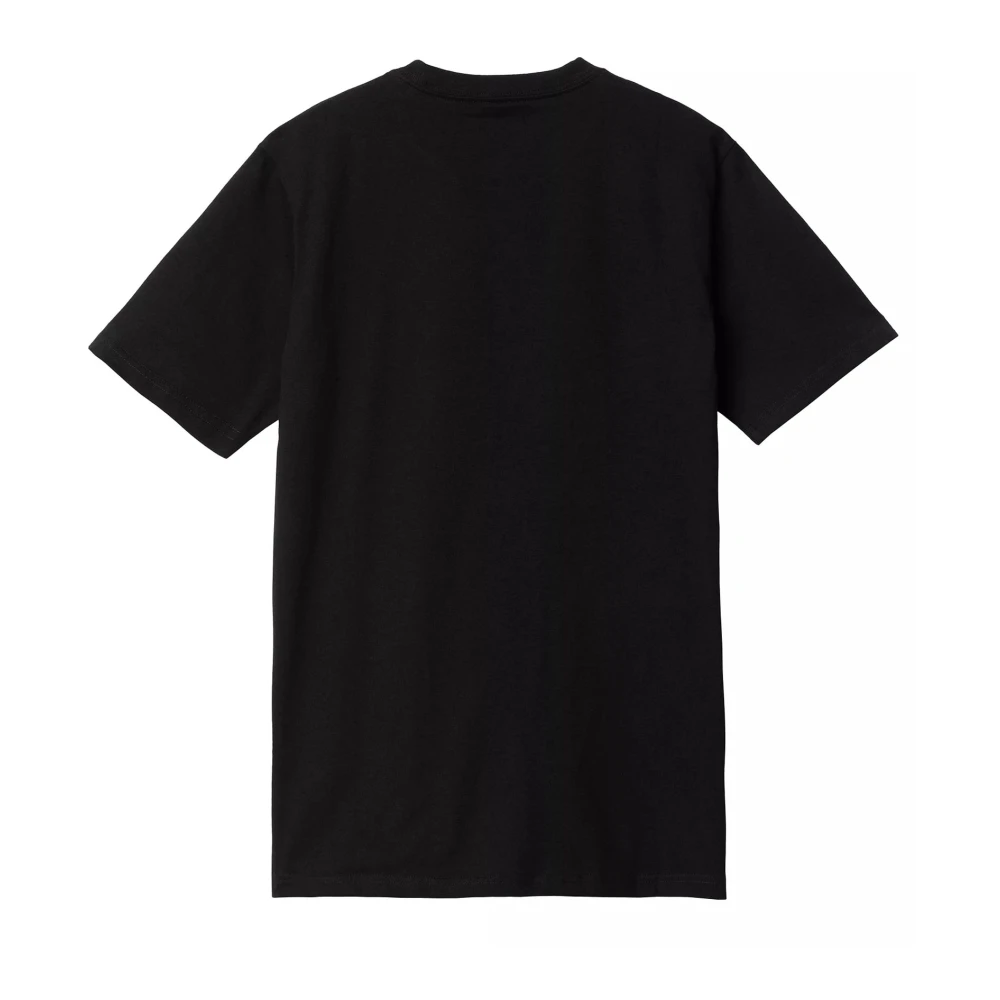 Carhartt WIP Zwart Katoenen Logo T-shirt Korte Mouw Black Heren