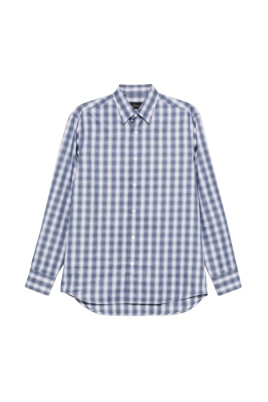 checkered-long-sleeve-button-up-blouse