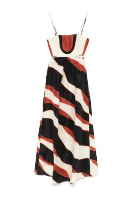 multicolour-linen-silk-dress