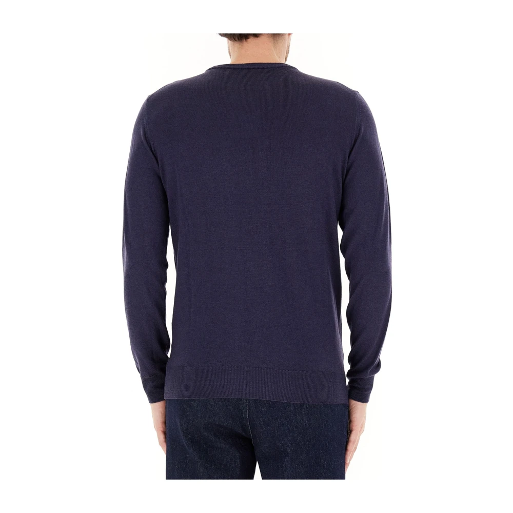 Roy Roger's Klassieke Wollen Truien Blue Heren