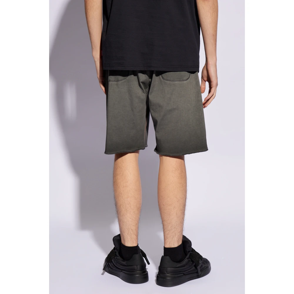 Diesel P-Bask shorts met logo Gray Heren