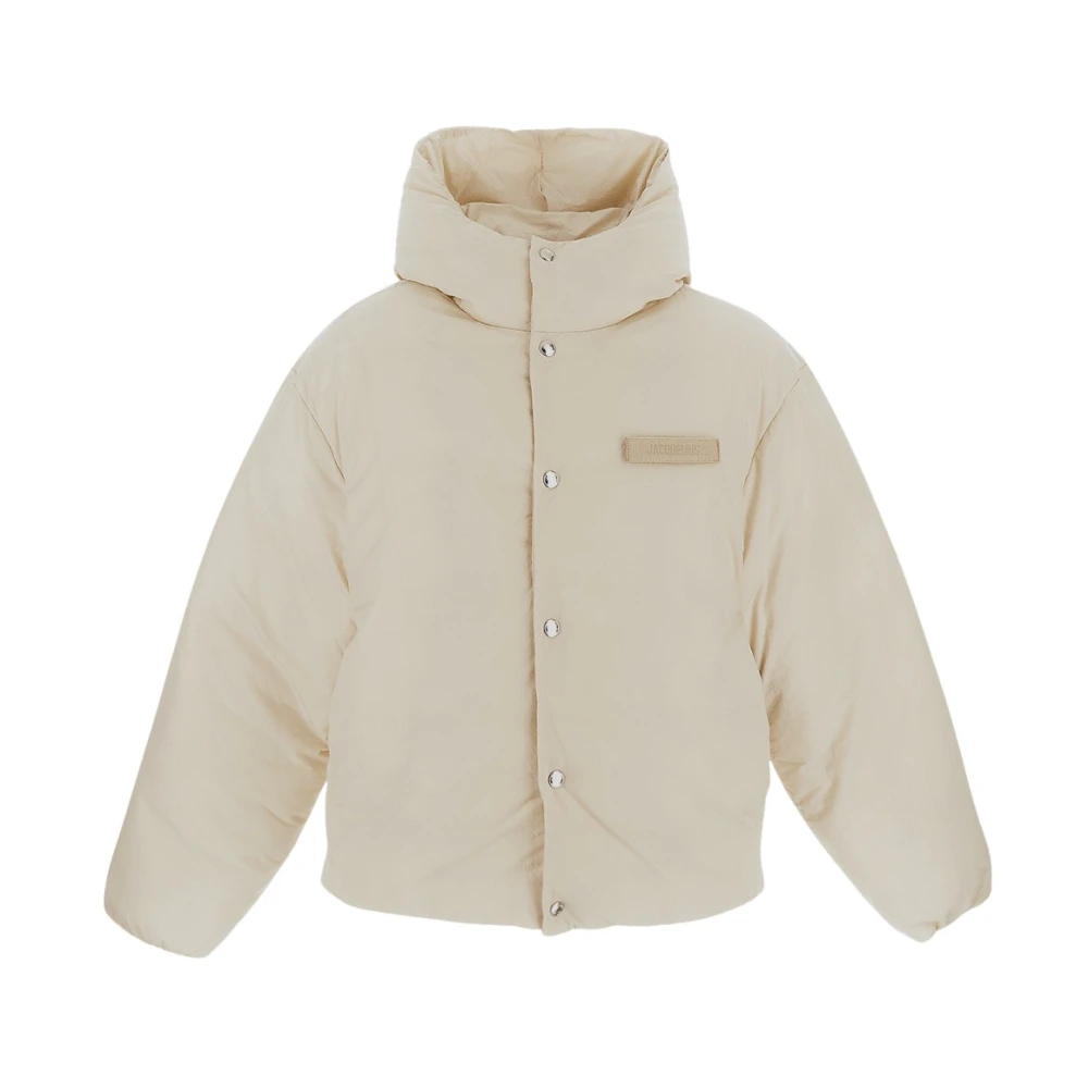 Jacquemus Polyamide Pufferjas White Heren