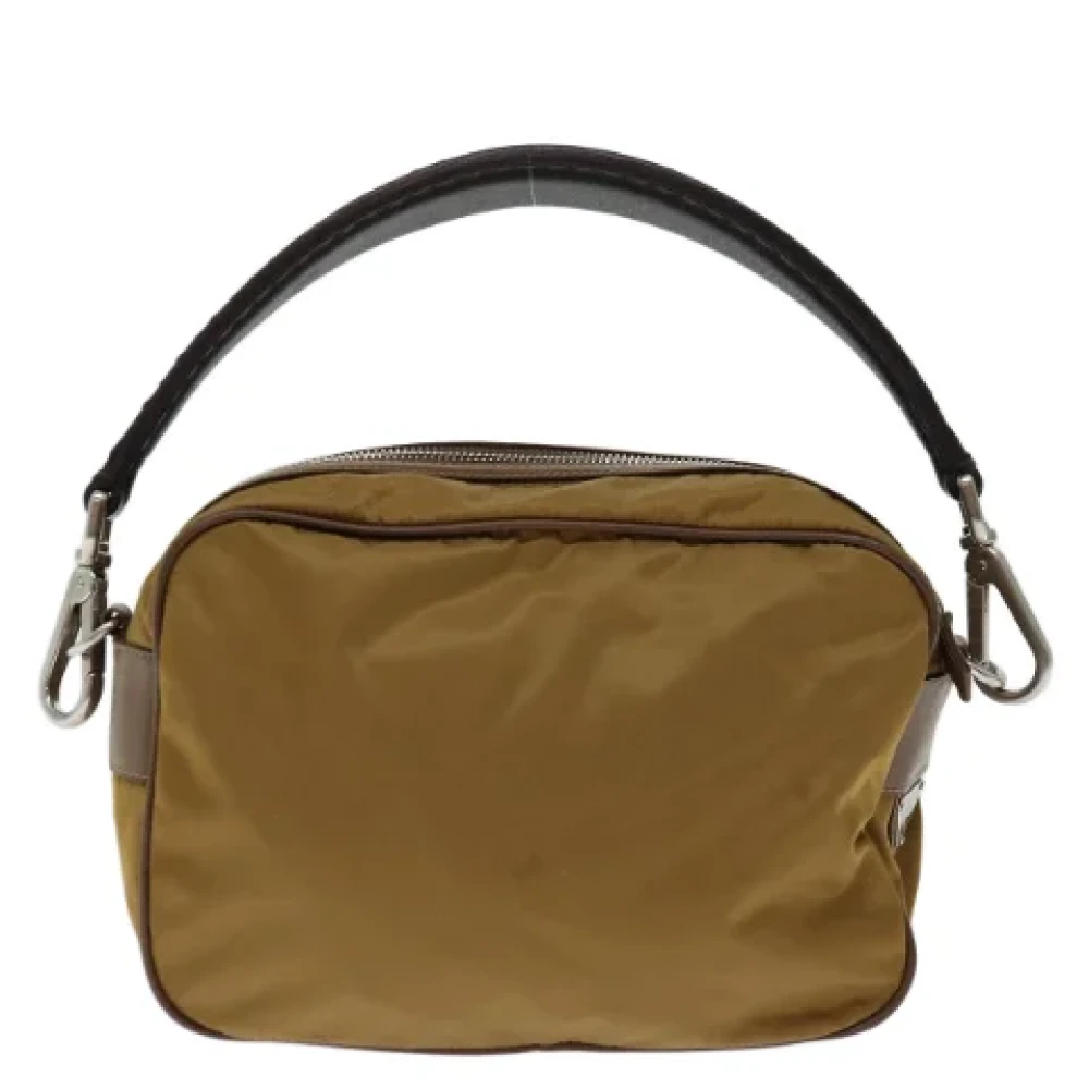 Prada Vintage Pre-owned Nylon prada-bags Brown Dames