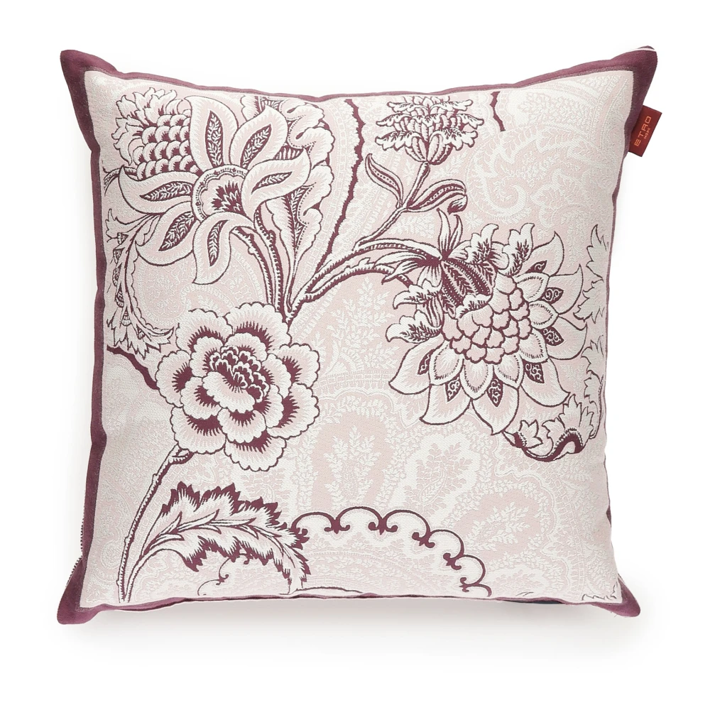 ETRO Witte Jacquard Kussen Accessoires White Unisex