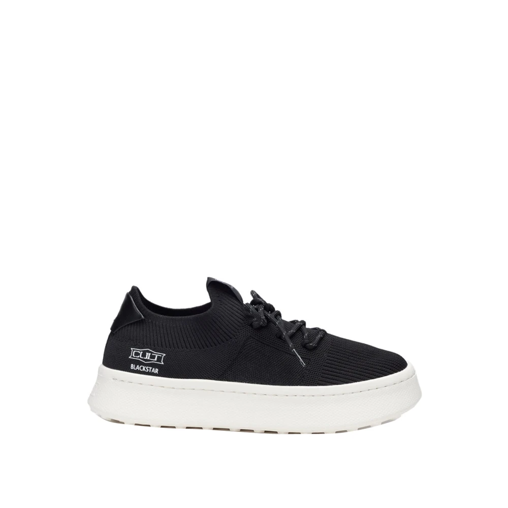 Cult Blackstar 4498 Knit Sneakers Heren Schoenen Zwart