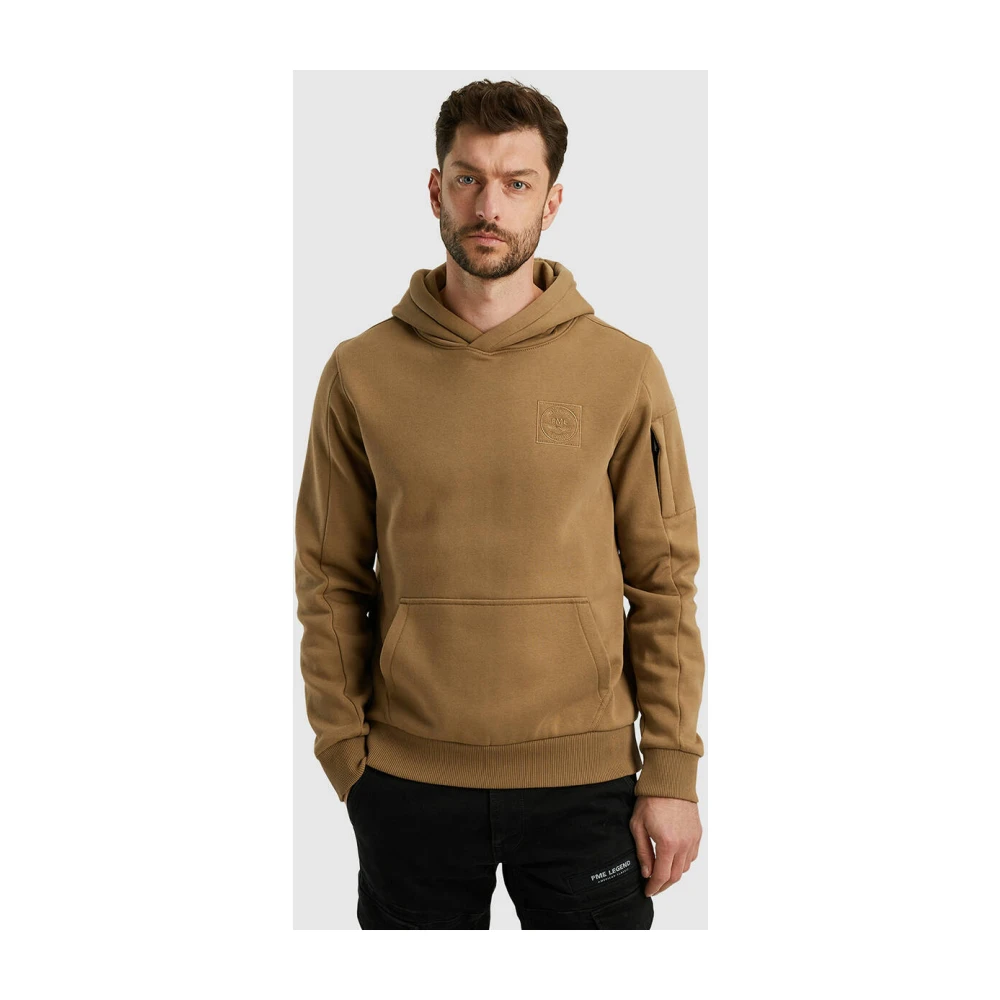 PME Legend Cross Fleece Hoodie voor Mannen Brown Heren
