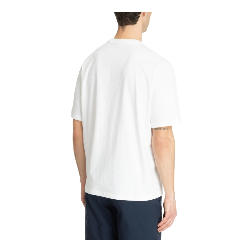 Michael Kors Effen Logo T-shirt met Borduursels White Heren