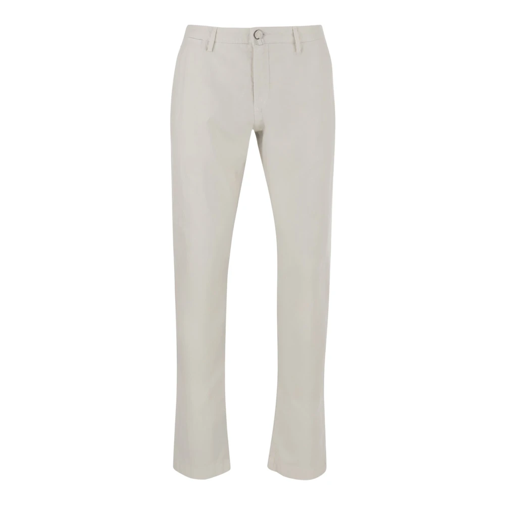 Jacob Cohën Rechte broek van stretchkatoenmix Beige Heren