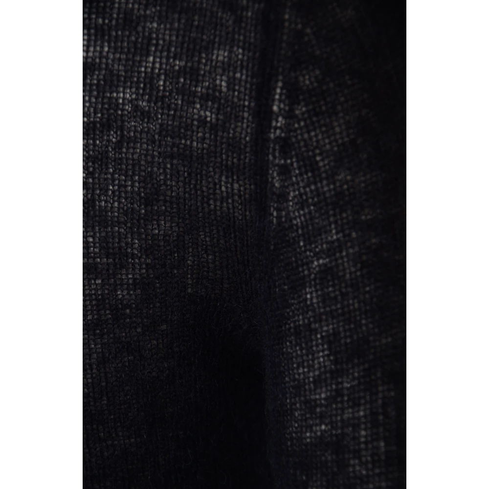 Dondup Stijlvolle Sweaters met Girocollo Detail Black Dames