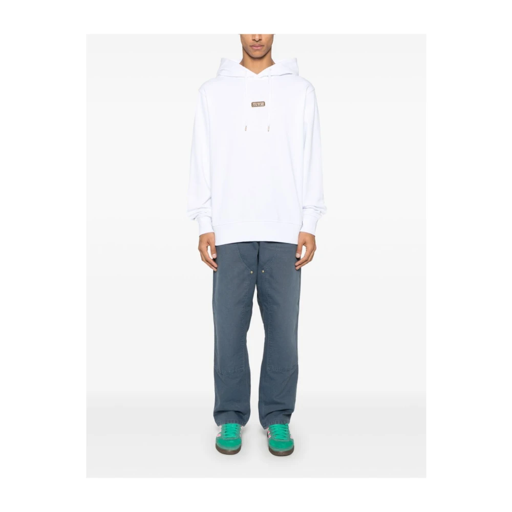 Versace Jeans Couture Witte en Gouden Sweatshirt White Heren